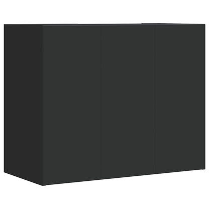 Veggskap Svart 75x35x60 cm