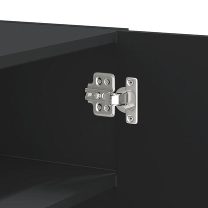 Veggskap Svart 75x35x60 cm