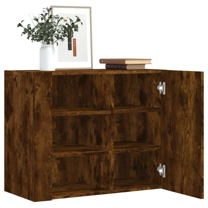 Veggskap Røkt Eik 75x35x60 cm
