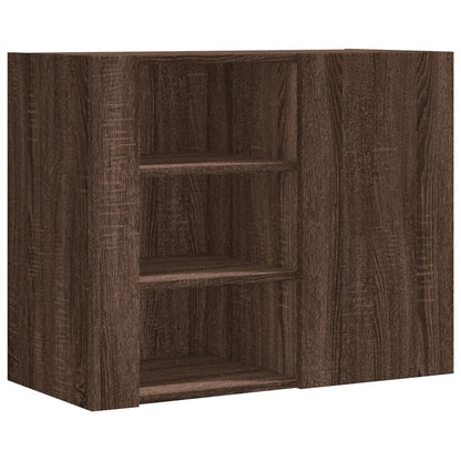 Veggskap Brun Eik 75x35x60 cm