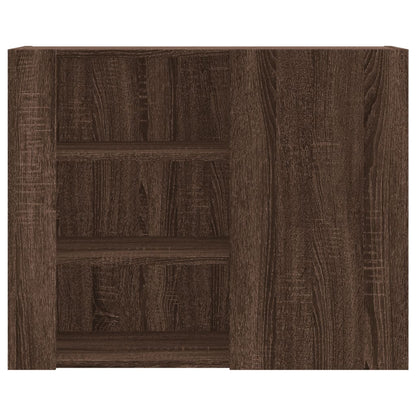 Veggskap Brun Eik 75x35x60 cm