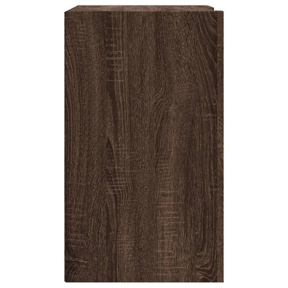 Veggskap Brun Eik 75x35x60 cm