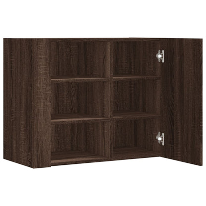Veggskap Brun Eik 75x35x60 cm
