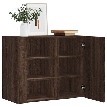 Veggskap Brun Eik 75x35x60 cm