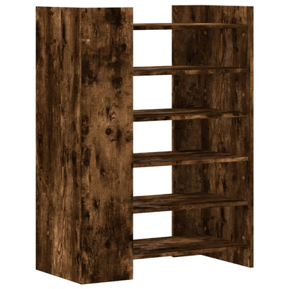 Skoskap Skohylle Skobenk Røkt Eik 74,5x37,5x100 cm