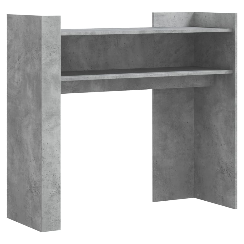 Avlastningsbord konsollbord Betonggrå 100x35x90 cm