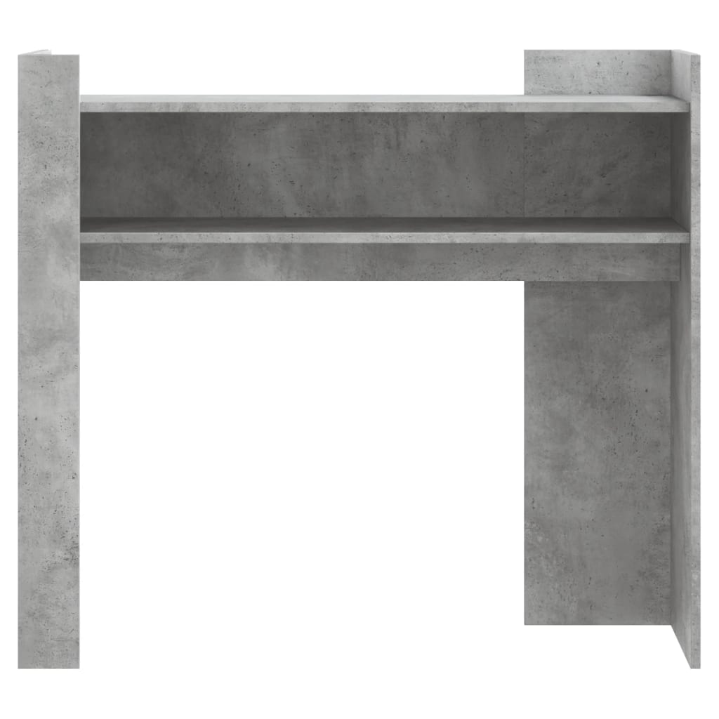 Avlastningsbord konsollbord Betonggrå 100x35x90 cm