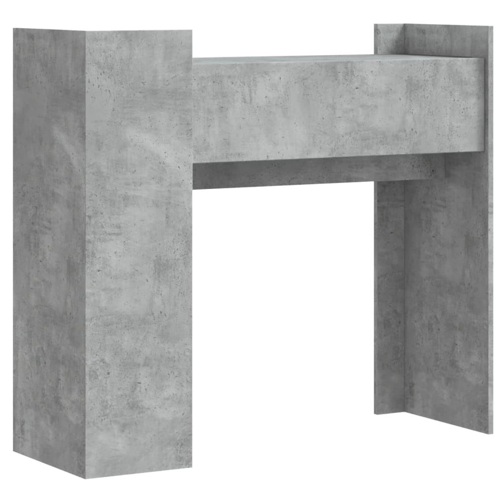 Avlastningsbord konsollbord Betonggrå 100x35x90 cm