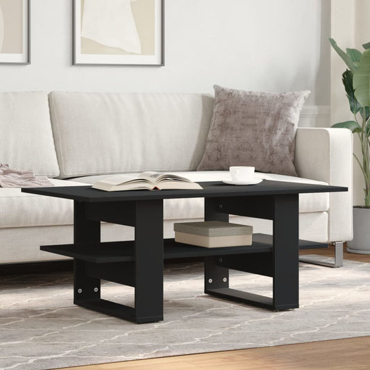 Salongbord Sofabord Svart 102x55x42 cm