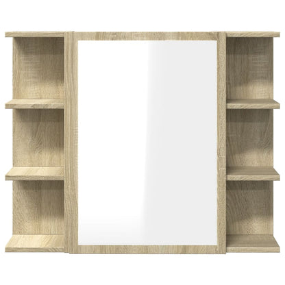 Baderomsspeil Skap Sonoma Eik 80x20,5x64 cm