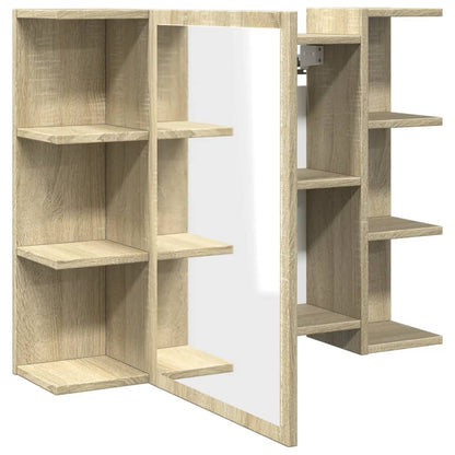 Baderomsspeil Skap Sonoma Eik 80x20,5x64 cm