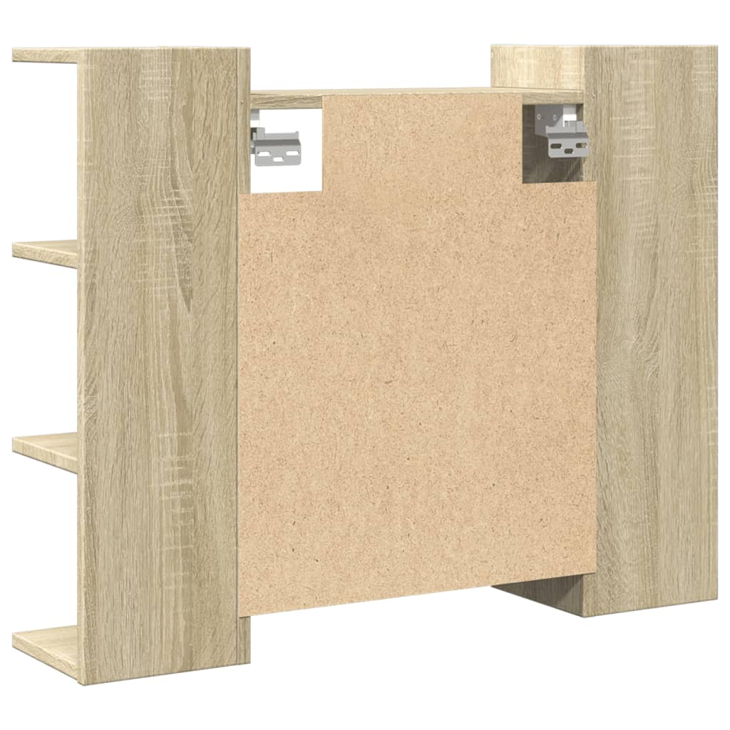 Baderomsspeil Skap Sonoma Eik 80x20,5x64 cm