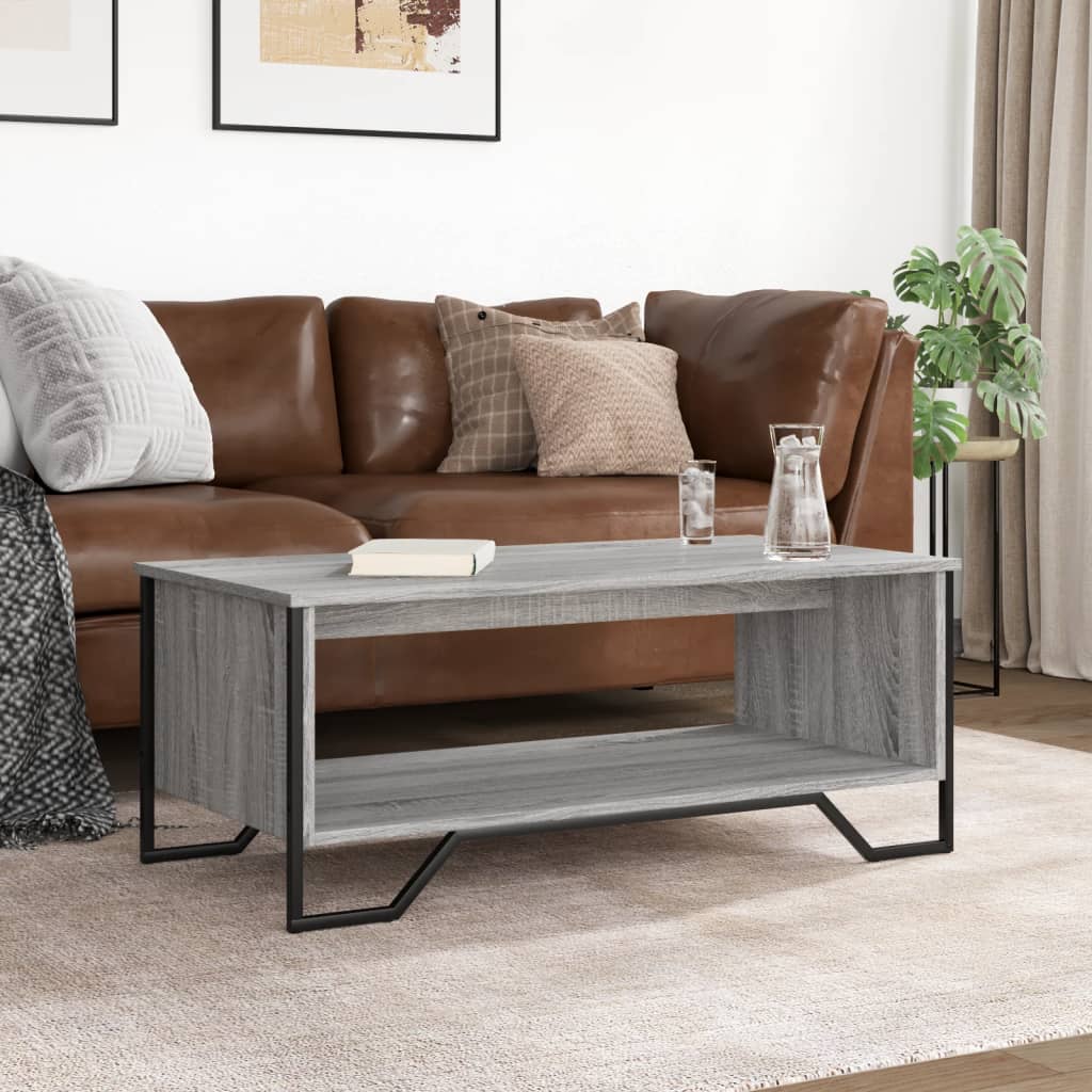 Salongbord Sofabord Sonoma Grå 100x51x40 cm