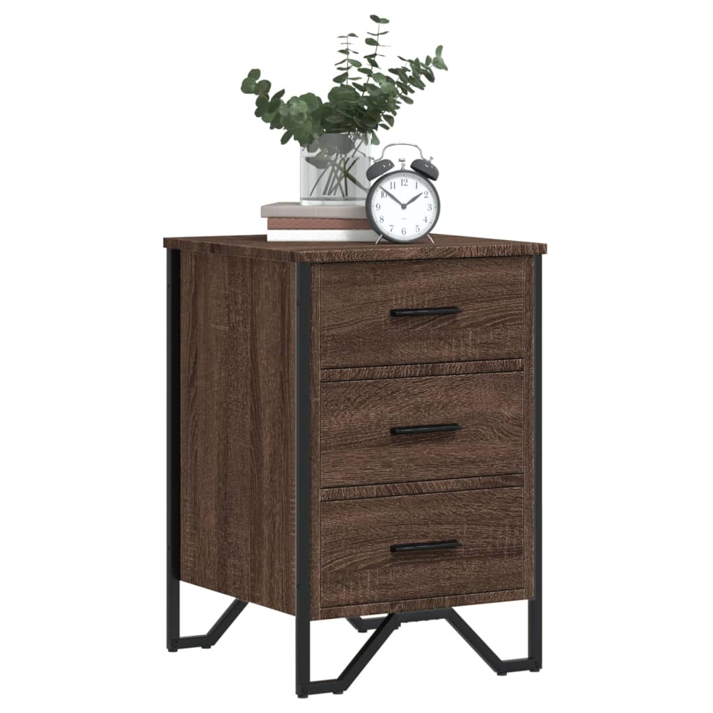 Nattbord Sengbord Brun Eik 40x41x60 cm