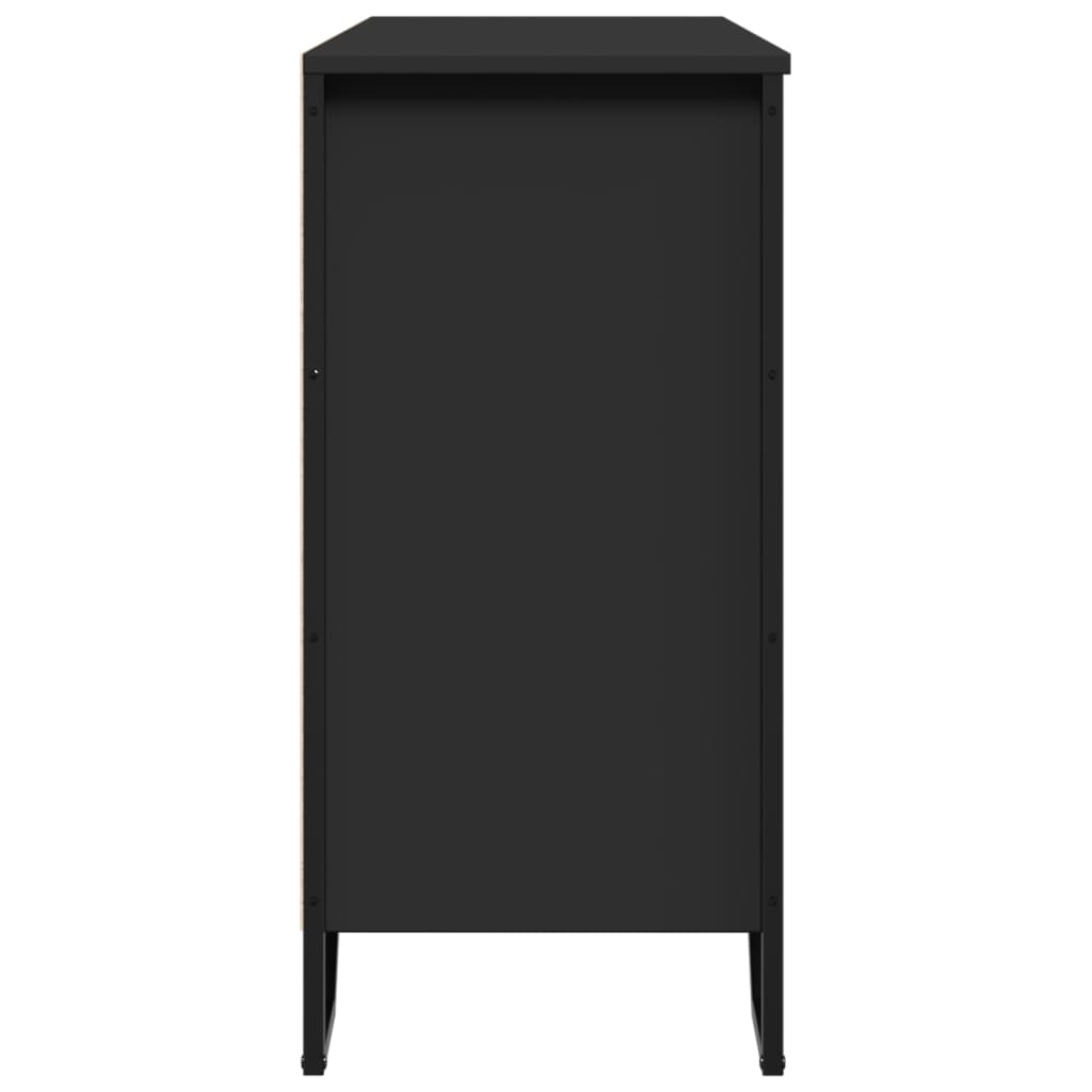 Skjenk Svart 101x35,5x74,5 cm