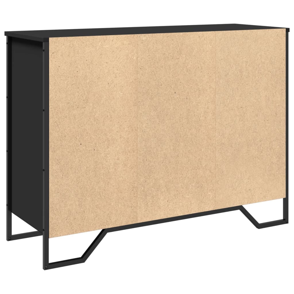 Skjenk Svart 101x35,5x74,5 cm