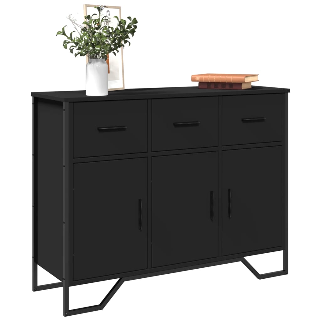 Skjenk Svart 97x32,5x74,5 cm