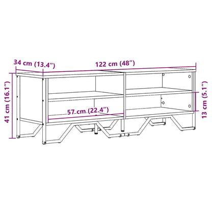 TV-Møbel Svart TV-benk 122x34x41 cm