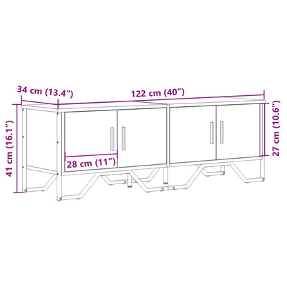 TV-Møbel Brun Eik Tv-benk 122x34x41 cm