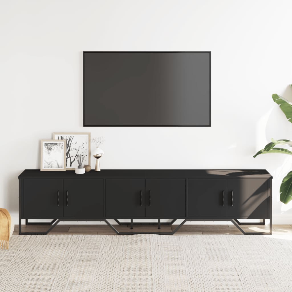 TV-Møbel Svart TV-benk 180x34x41 cm