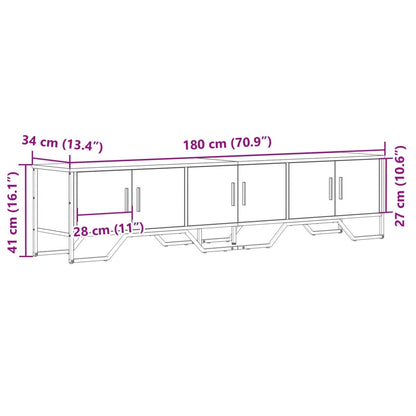 TV-Møbel Sonoma Eik TV-benk 180x34x41 cm