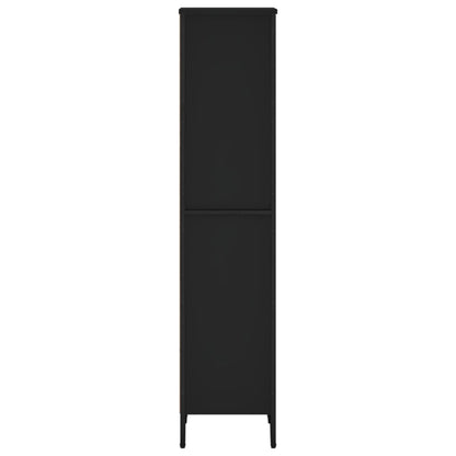 Bokhylle Svart 50x31x137,5 cm