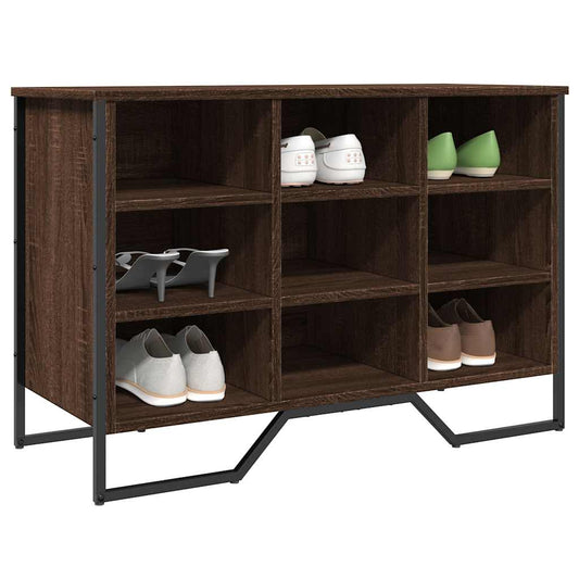 Skoskap Skohylle Skobenk Brun Eik 90x38x61,5 cm