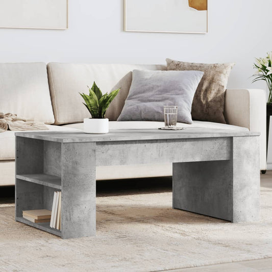 Salongbord Sofabord Betonggrå 102x55x42 cm