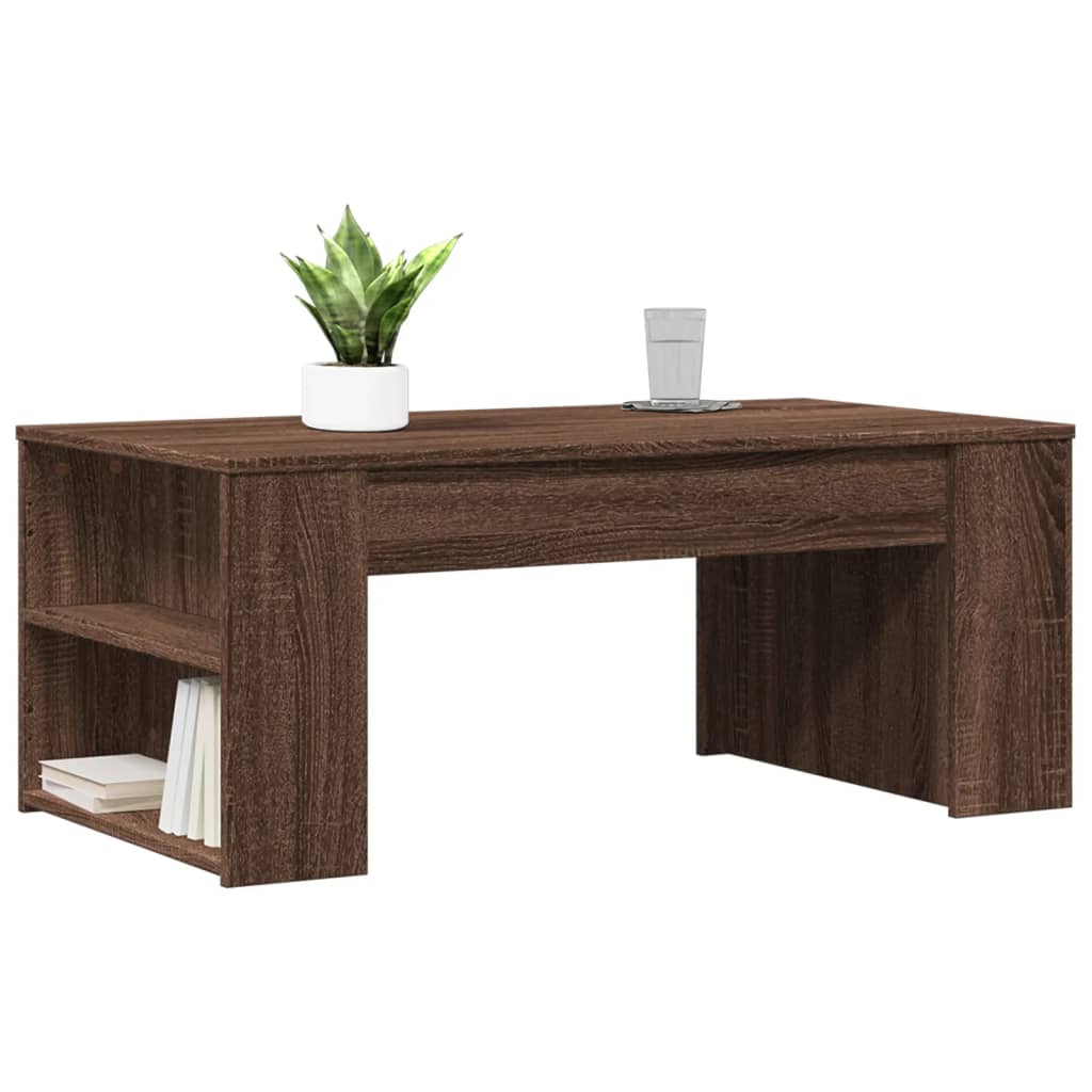 Salongbord Sofabord Brun Eik 102x55x42 cm