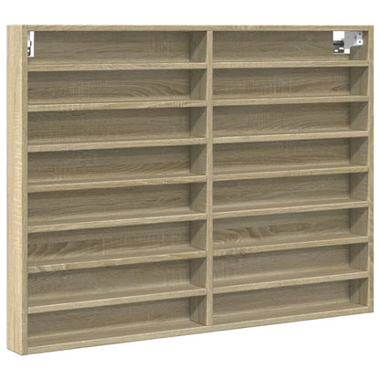 Vitrineskap Sonoma Eik 100x8,5x75 cm