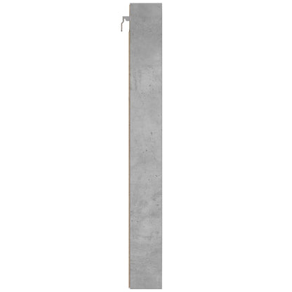Vitrineskap Betonggrå 100x8,5x75 cm