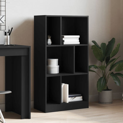 Bokhylle Svart 57x28,5x107,5 cm