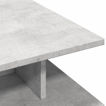 Salongbord Sofabord Betonggrå 102x55x35 cm