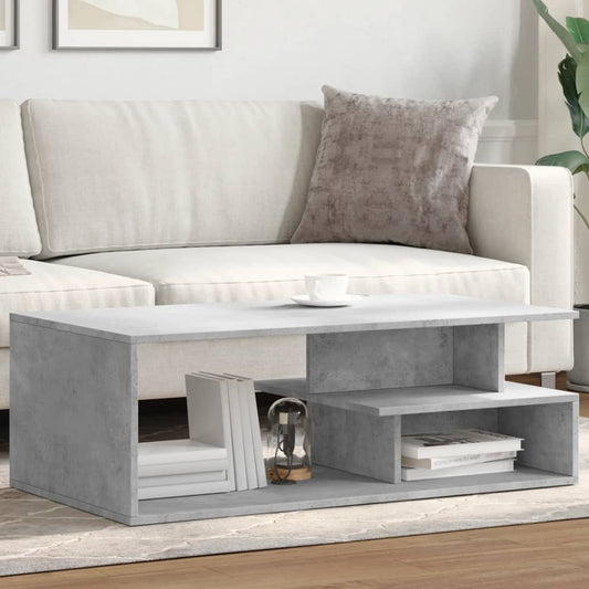 Salongbord Sofabord Betonggrå 102x55x35 cm