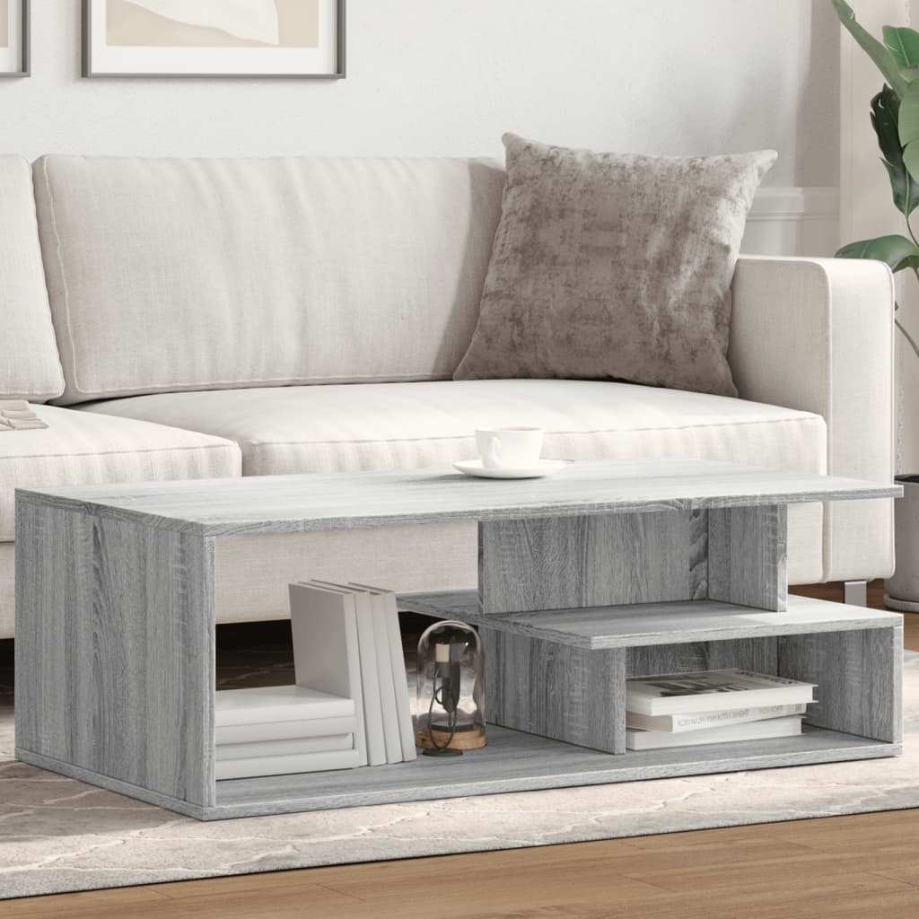 Salongbord Sofabord Sonoma Grå 102x55x35 cm