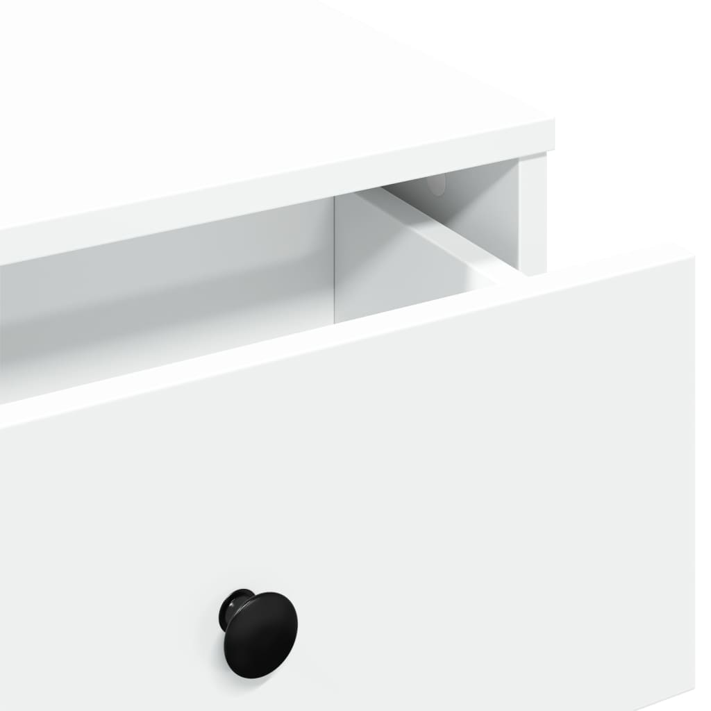 Salongbord Sofabord Hvit 60x45x31 cm