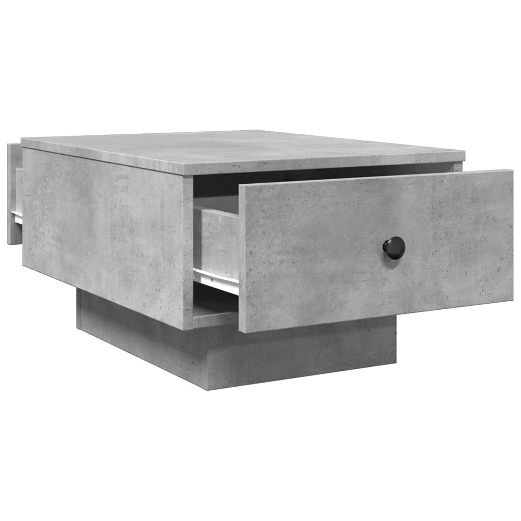 Salongbord Sofabord Betonggrå 60x45x31 cm