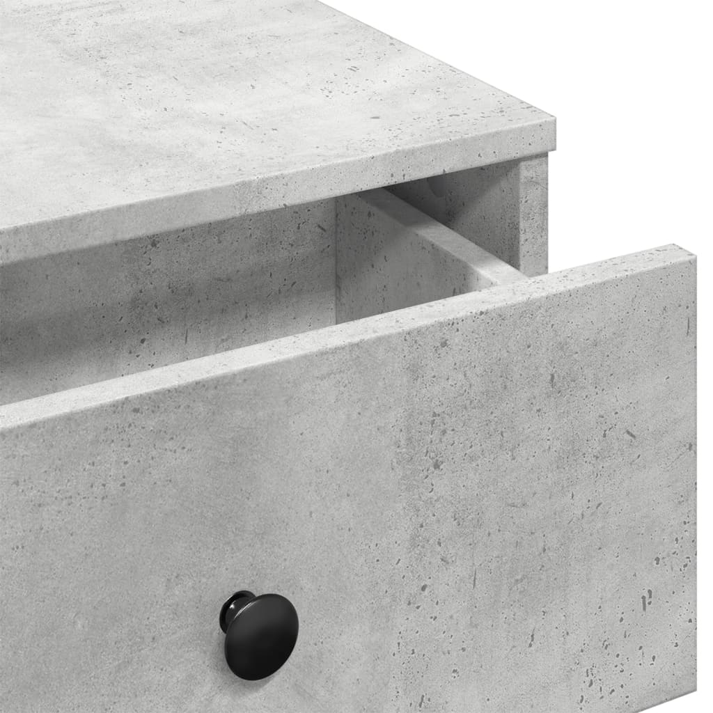 Salongbord Sofabord Betonggrå 60x45x31 cm