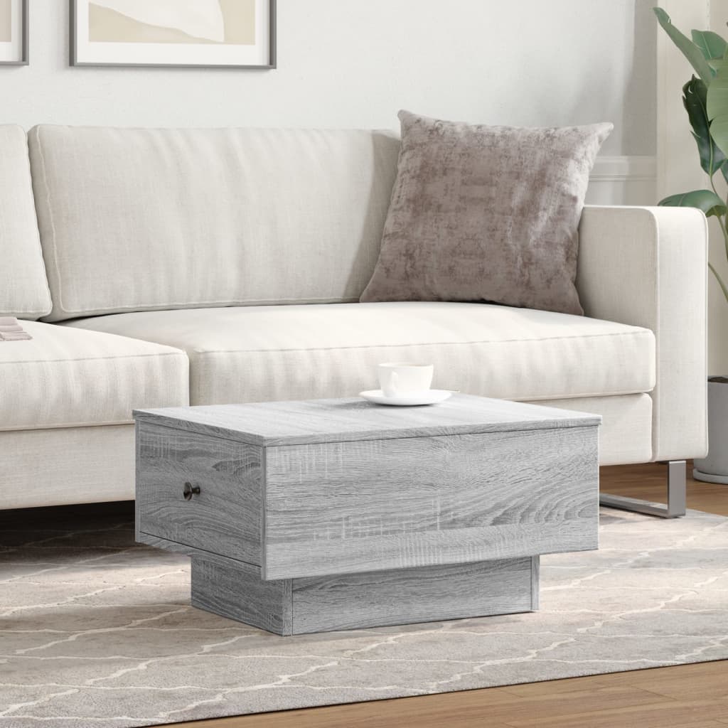 Salongbord Sofabord Sonoma Grå 60x45x31 cm