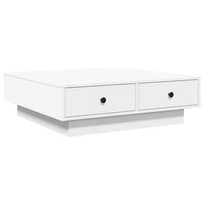Salongbord Sofabord Hvit 90x90x28 cm