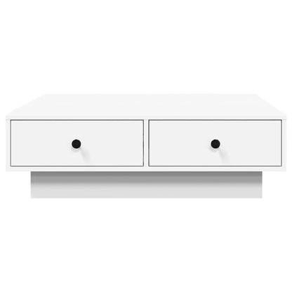 Salongbord Sofabord Hvit 90x90x28 cm