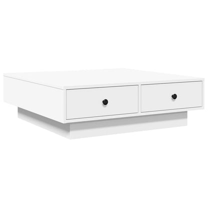 Salongbord Sofabord Hvit 90x90x28 cm