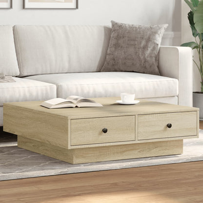Salongbord Sofabord Sonoma Eik 90x90x28 cm