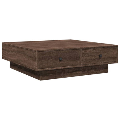 Salongbord Sofabord Brun Eik 90x90x28 cm