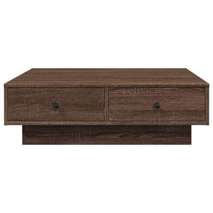 Salongbord Sofabord Brun Eik 90x90x28 cm