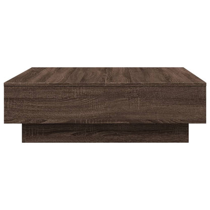 Salongbord Sofabord Brun Eik 90x90x28 cm