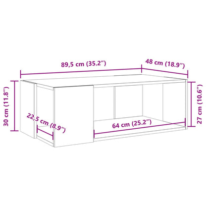 Salongbord Sofabord Sonoma Eik 89,5x48x30 cm