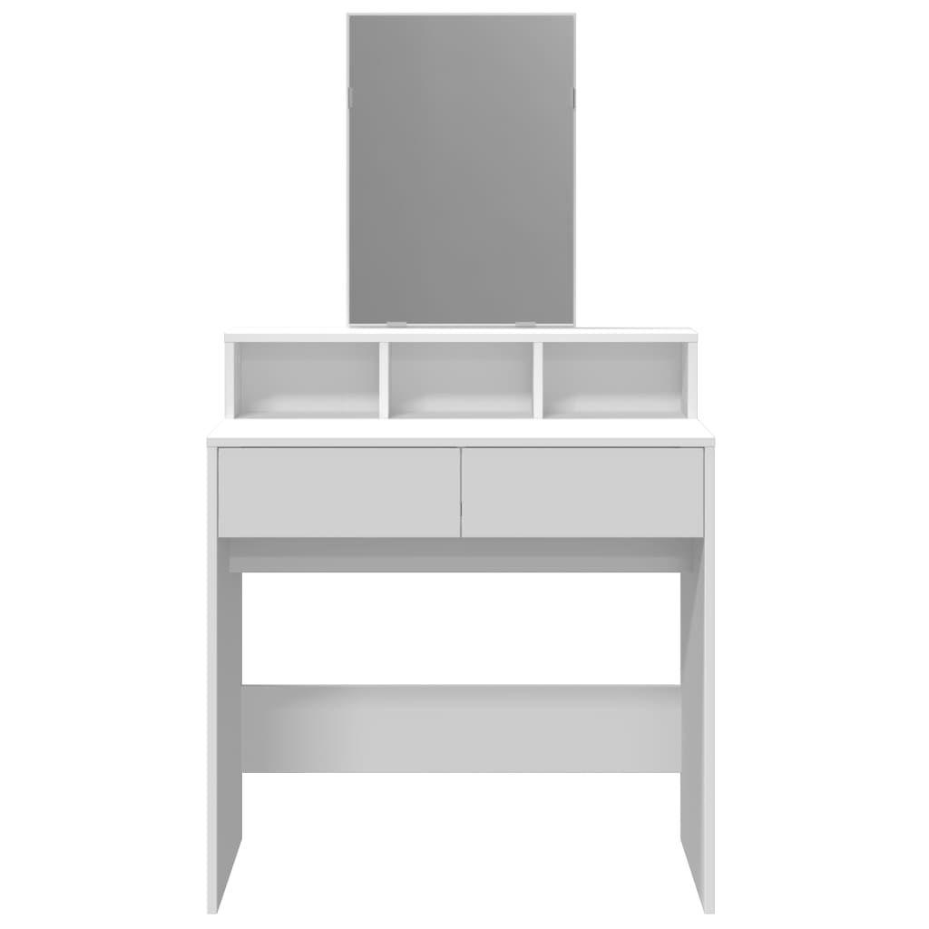 Sminkebord Hvit speil 80x41x144,5 cm