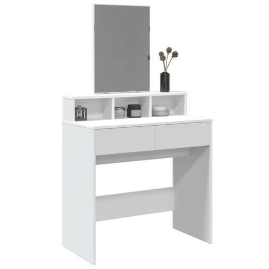 Sminkebord Hvit speil 80x41x144,5 cm
