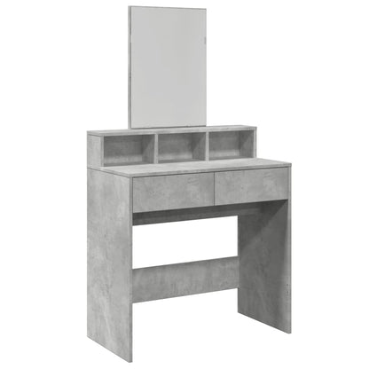 Sminkebord Betonggrå speil 80x41x144,5 cm